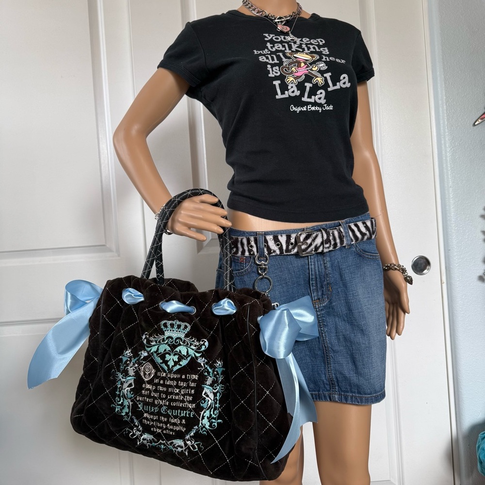 Custom Vintage Juicy Couture Brown and Blue Once Upon a Time Daydreamer - Picture 8 of 15